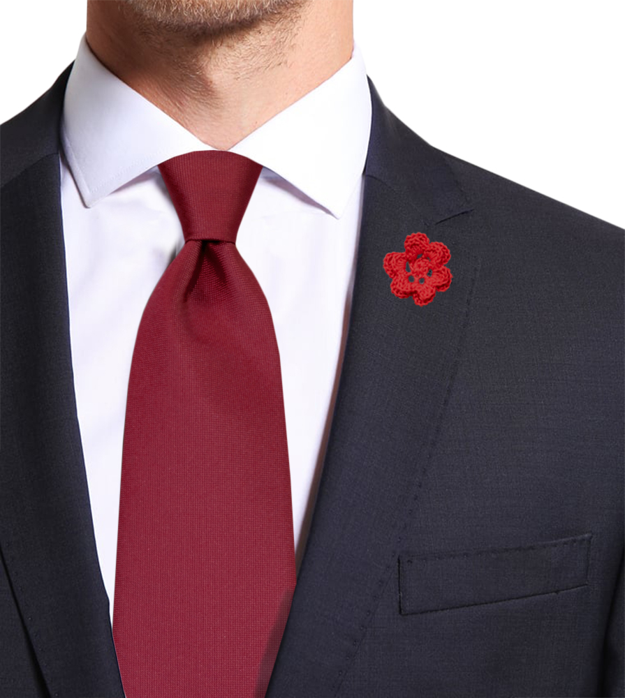 Cravatta o cravattino tinta unita rossa blu grigia bordò alta qualità italiana 